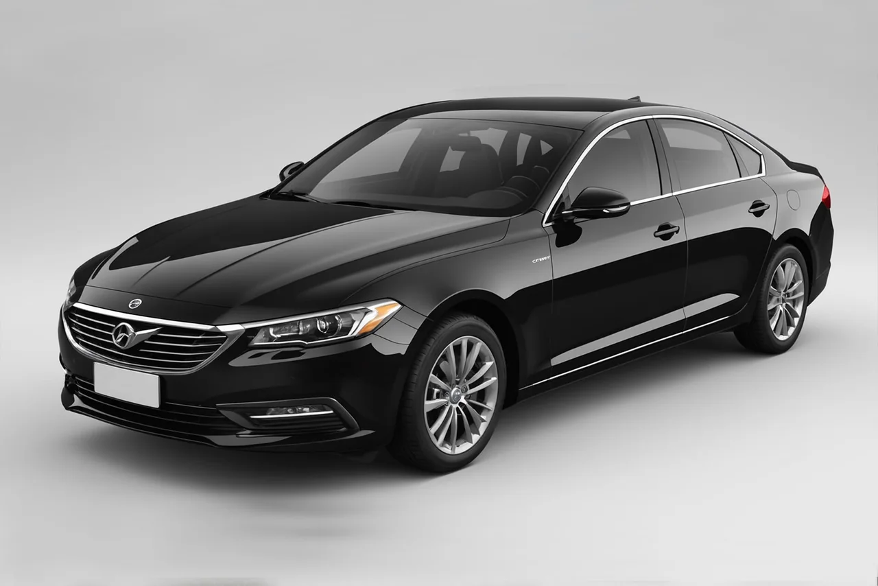 Black sedan