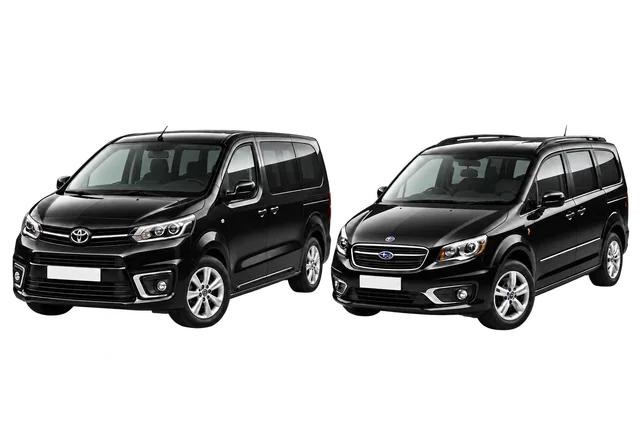 Standard van and minivan vehicle combination